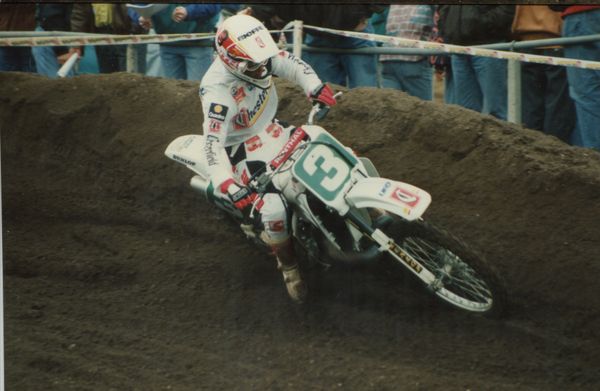 Hollanti Mill 1991 GP-250 J.V.D. Berg vauhdissa